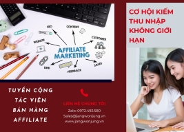 Jang Won Jung Việt Nam tuyển cộng tác viên bán hàng Affiliate